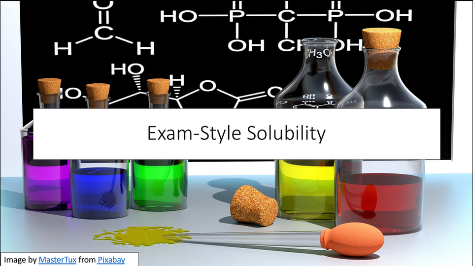 Exam-Style Solubility of Salts
